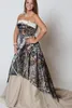 2016 Fashion Strapless Camo Wedding Dresses Court Train Long Plus Size Bridal Dresses A-Line Satin Wedding Gowns Custom Camouflage Dresses