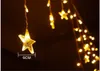 3,5 m * 0,8m LED-stjärna gardinljus för julbröllopsdekoration Inredningsljus Icicle Light strängar av lampor blinkande Fairy Lights.