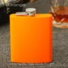 mixed Colored stainless steel 7oz hip flask ,12 color can be choose ,personalized logo accept