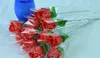 50 pçs / lote Rosas Artificiais Flor De Seda Branca De Casamento Bouquet De Noiva Decoração de Casa 2.3 "