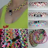 triple braided titanium Choker tornado sports baseball rope necklaces