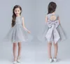 Bollklänning Little Girl's Pageant Dresses With Beads Beauty Cute Flower Girls Dress Custom Made Kids Formal Wear HY1301