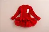 4 색 가을 어린이 소녀 긴 소매 스웨터 패치 투투 Organza 드레스 소녀 공주 Dressy 차일 아웃 의류 높은 품질