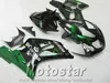 Anpassa motorcykeldelar till Suzuki GSXR600 GSXR750 2001 2003 2003 K1 Grön Svart Corona Fairing Kit GSXR 600 750 01-03 Fairings RA88