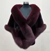 2020 Vinterbröllopsrock Bridal Faux Fur Wraps Varm Sjalar Ytterkläder Shrug Svart Vit för Brud Bridesmaid Team Women Jacket Prom