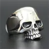 5 st Gratis Frakt Ny Populär Cool Skull Ring 316L Rostfritt Stål Man Boy Mode Personlig Design Ghost Skull Ring