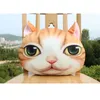 야외 의자 쿠션 베개 미스터 고양이 모양 3D 디지털 인쇄 인격 자동차 좌석 쿠션 크리 에이 티브 커버 부드러운 귀여운 좌석 쿠션