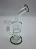 high: 22cm glass water pipes glass bongs with 14mm joint white free shipping