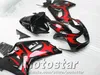Hochwertiges Verkleidungsset für Suzuki GSXR600 GSXR750 2001-2003 K1 rote Flammen in schwarzem Verkleidungsset GSX-R 600/750 01 02 03 EF49