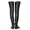 Kołno 2017 Kobiety Handmade High-High Boots Nowa Moda Winter Party Duży rozmiar BFCM Długie buty XD721