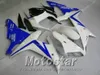 Injektionsgjutning ABS Fairings Bodywork för Yamaha R1 02 03 YZF R1 2002 2003 Svart Vit Blå Fairing Kit LQ61