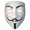 Máscara de Vendetta Máscara anónima de Guy Fawkes Disfraz de Halloween blanco amarillo 2 colores XB12245678