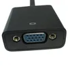 DP till VGA Display Port Male till VGA Kvinna Audio Video Converter Adapter Kabel för Mac MacBook Pro Air Black Case C07DV-1