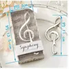 Unique Wedding Gift Favors "Symphony" Chrome Music Note Bottle Opener