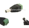100 unids 2.1 mm DC Plug Power extraíble Terminal bloque adaptador conector Fedex / DHL envío gratis