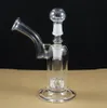 D020 bubbler bong hand blown glass bubbler perc water percolator smoking color pipe two functions