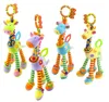 Nouveau 37 cm girafe activité spirale bébé lit landau suspendus jouets bébé poussette jouet cadeaux pour bébés produit en peluche livraison gratuite