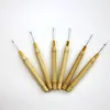 Hook Needles Hook Pulling Needle with Wooden Bar Hair Extension Pulling Needle for hair extensions products