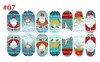 Manicure Luminous Full Sticker Christmas Series Snow Santa Claus Festival Naklejki Nail Naklejki Paznokci Dekoracja