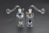 2Set Glass Oil Burner Bong Hookah Bubbler Rurki z podwójną matrycą Perc Catcher Perc Perc Perc z 10 mm męski rurka palnika oleju