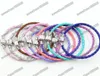 Singel 925 Silver Clasp Läder Beaded Strands Armband Kedjor för Pandora Armband 17cm 19cm 21cm 20pcs / Lot 57colors Armband Passform Europeiska charmpärlor