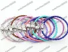 Singel 925 Silver Clasp Läder Beaded Strands Armband Kedjor för Pandora Armband 17cm 19cm 21cm 20pcs / Lot 57colors Armband Passform Europeiska charmpärlor