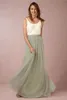 Mint zachte tule bruiloft petticoats rok 47 "lange bruids accessoires op maat gemaakte tule rok crinoline voor meisjes trouwjurk slip 2015