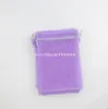 Organza Sac Bijoux Pochettes cadeaux Sacs pour faveurs de mariage 100Pcs / lot 4 tailles Lavande 7x9cm 9X12cm 13X18cm 20X30cm257k