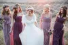 Långa brudtärna klänningar prom klänningar mode kvinna vår chiffong och halter kvinna elegant bröllopsklänning