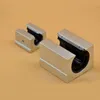 4pcs/lot SBR20UU 20mm open Linear block for CNC router 3d printer SME20UU linear motion ball bearing CNC parts DIY kit