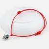 Justerbart armband. 100 st Hamsa Handsträng Evil Eye Lucky Red Color Wax Cord Justerbar