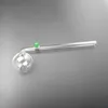 Pyrex Rauchrohre Glas gebogenes Ölbrenner -Rohr mit farbigen Balancer -Glashandrohren