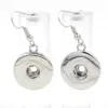 Wholesale DIY Jewelry Interchangeable Dangle Snaps Earrings 18mm Snap Button Earrings For Women