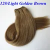 100% Ludzki Włosy Wefts Brazylijski Wiązki Włosów Proste Włosy Weave 100g 20inch 1 # / Jet Black No Plątanina Indyjskie rozszerzenia włosów