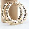 Whole Hollow Hoop Earrings For Women Earring Trendy Jewelry 90MM Bamboo Hoop Earrings6155782