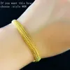 Wholesale - FREE SHIPPING 18K gold plated bracelets anti-allergy never fade unique fine jewelry chain bracelet 157