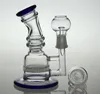 Glass Bong Mini Water Pipe Perc Perc Recycler Bong Glass Bubbler z stawem męskim 14,4 mm