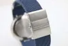 Gorąca Sprzedaż Niebieski Dial Blue Guma Pas Trend Whatches White Winter Nierdzewna Watch Męskie Wrist Zegarki