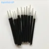 미니 일회용 속눈썹 브러시 블랙 핸들 흰색 브러시 200pcs 속눈썹 확장 도구 One Off Lash Brush Mascara Wands1355675