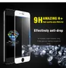 4D 0.2mm 9h Blue Ray Screen Protector för iPhone 6 6S 7 7 Plus Anti-Fingeravtryck Klar härdat glasfilm för iPhone 6 6S 7