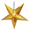 Рождественский орнамент 30 см бумажный пятизвездочный абажур Рождественская сцена макет бумажные фонарики украшения