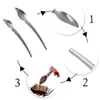 2pcs/set Stainless Steel Chocolate Spoon Fondant Cake Ice Cream Chocolate Dessert Decoration Spoon Kitchen DIY Baking Tools