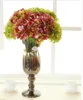 High Top Hydrangea Artificial Silk Flower Wedding Centerpieces Bouquet 55cm Dia 20cm Ornament Garland Heminredning 7 färg sf019