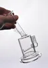미니 물 담뱃대 유리 봉수 파이프 봉지 재활용 러 필터 로터 흡연 Bubbler Jiont 10mm 높이 13cm