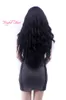 Ombre bourgogne couleur longue perruque facile à porter cheveux style vague de corps cheveux synthétiques perruques pour les filles bouclés perruques marley cheveux naturel sexy femmes