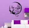 Съемная наклейка с съемным домашним декором наклейка мультфильм Сейлор Луна, сидя на луне детская комната аниме наклейка на стена настенная наклейка8227340