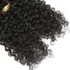1 STÜCK Hochwertige brasilianische lockige Haarverlängerungen, 9A, 25,4–66 cm, natürliche Farbe, 100 Echthaarverlängerungen, Julienchina