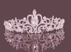 Brillanti cristalli di perline Corone nuziali 2016 Velo di cristallo da sposa Tiara Corona Accessori per capelli Fascia per capelli Festa nuziale Tiara5152959