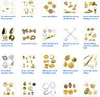 components 13.5mm decorative diy jewelry accessories connectors jewelry findings metal brass raw color filigree 150pcs/lot drop shipping