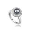 Fashion Silver or Gold Plated Ring Luxury Lady wedding dress accessories Pearl Rings for Women Engagement Jewelry